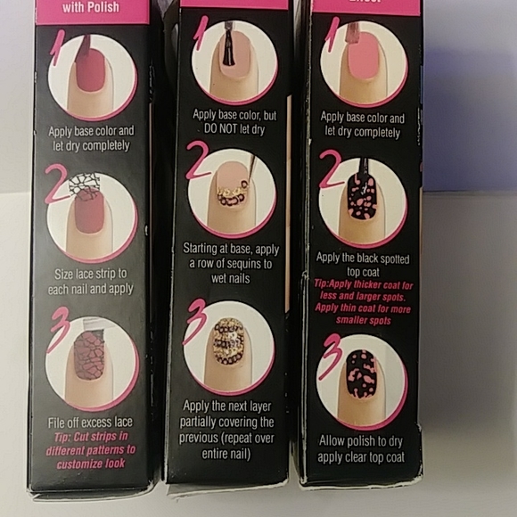 3 Fing'rs Nail Art Kits.  Get Spotted, So Sequins, and Lace-up. All 3 just $15 - Picture 8 of 8